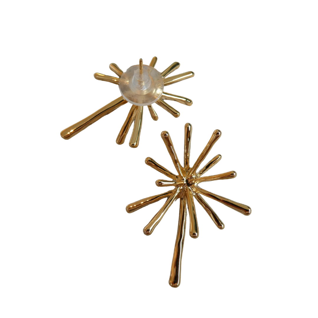 075 Gold Statement Earrings