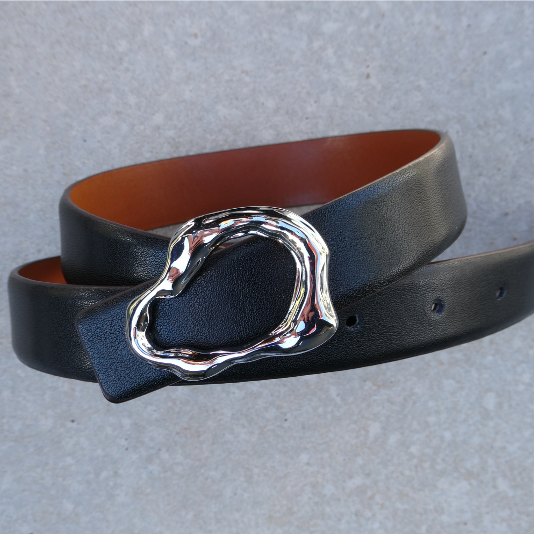 Grace Belt, Black/Tan *2-3 WEEKS FROM ORDER*