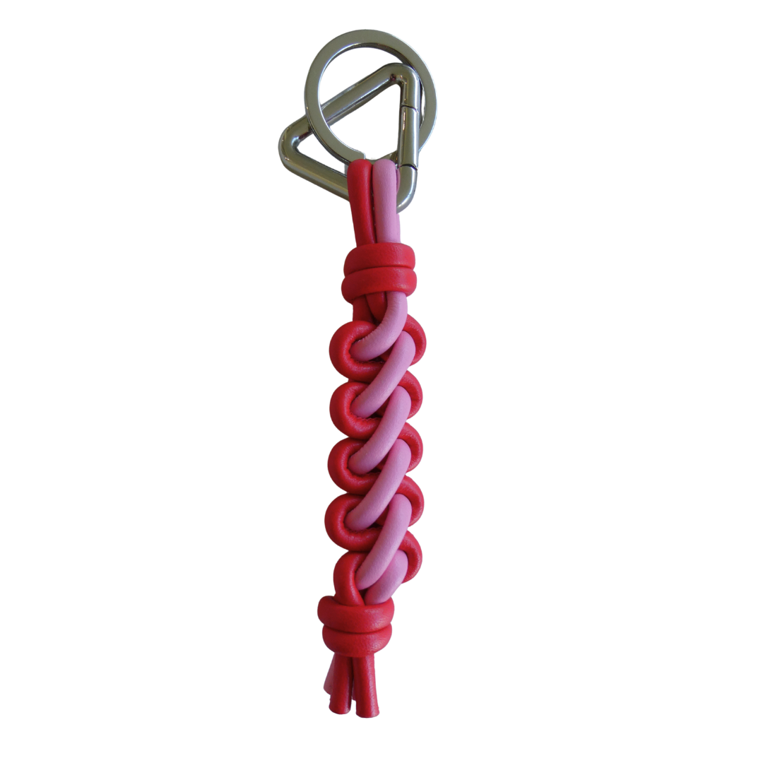 No.3 Keychain, Red/Pink *2-3 WEEKS FROM ORDER*