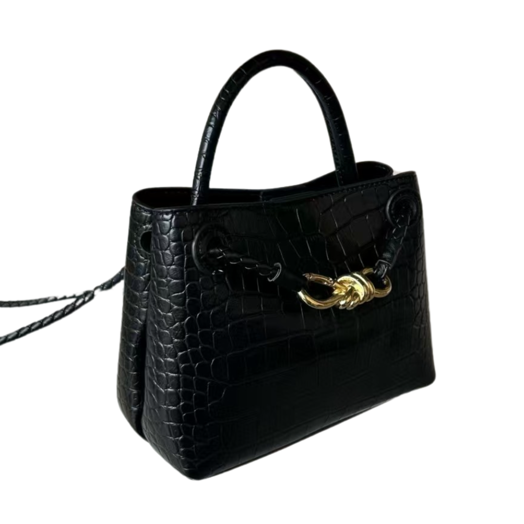 PL (Mini), Black Croc
