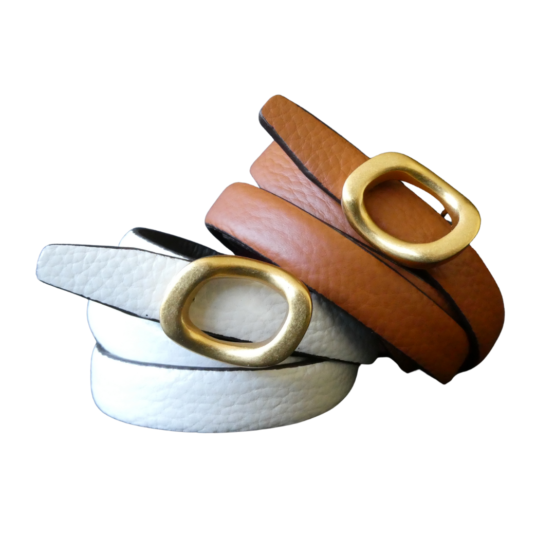 Vivien Belt, White/Grey *2-3 WEEKS FROM ORDER*