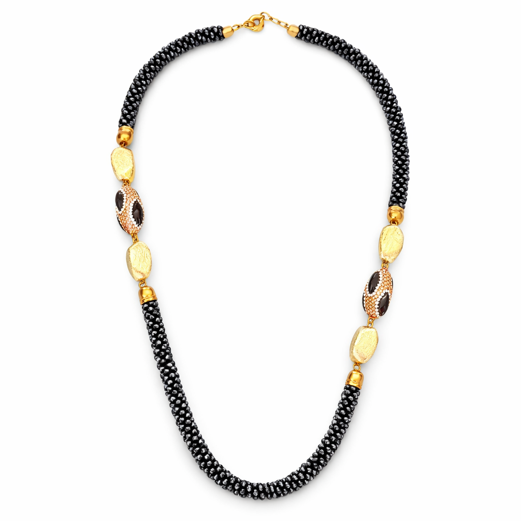 0021 Marg 'Fancy' Necklace, Navy