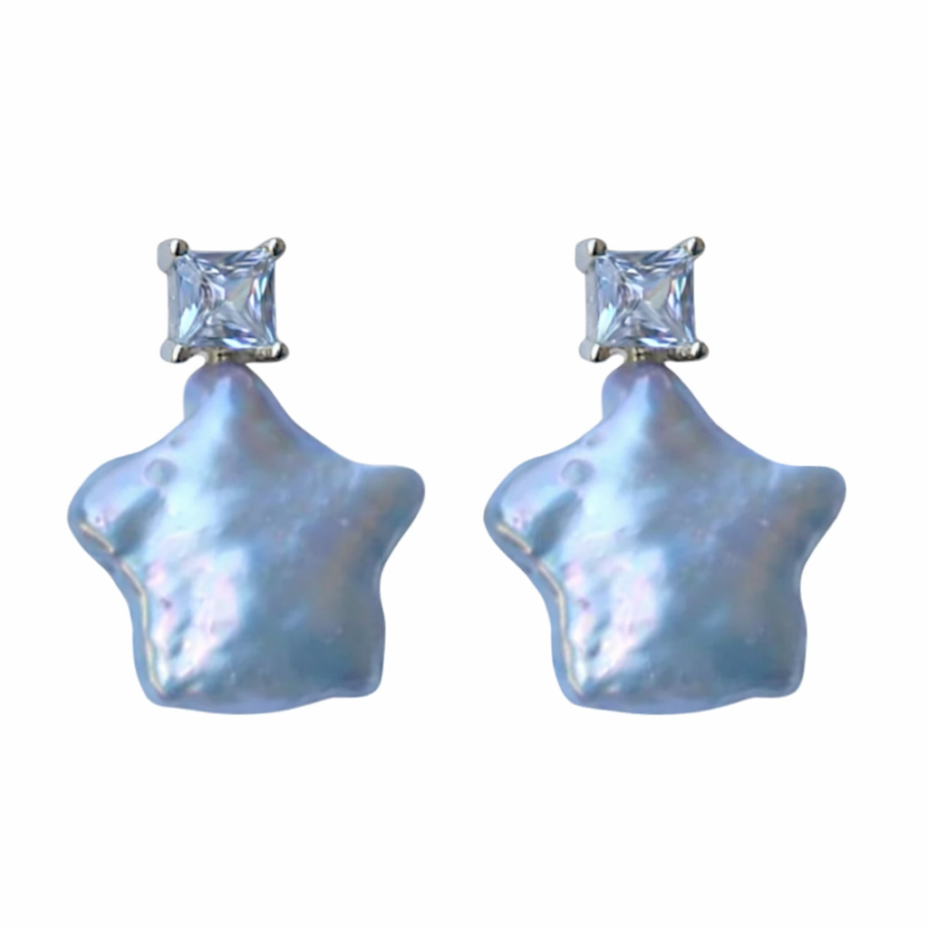 059 Star Pearl Studs