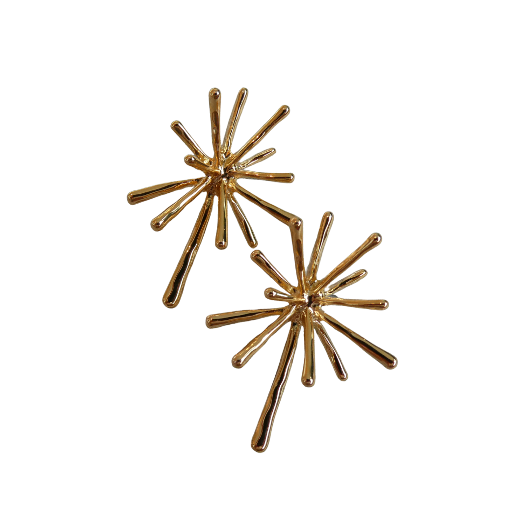 075 Gold Statement Earrings