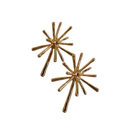 075 Gold Statement Earrings