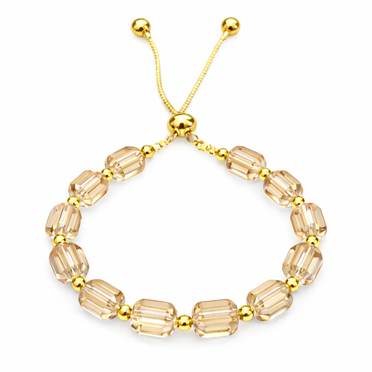 101 Beaded Bracelet, Champagne