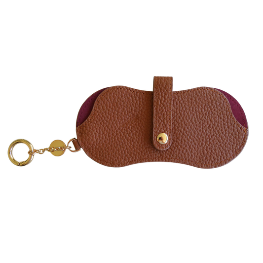 Kris Leather Glasses Case, Tan *2-3 WEEKS FROM ORDER*