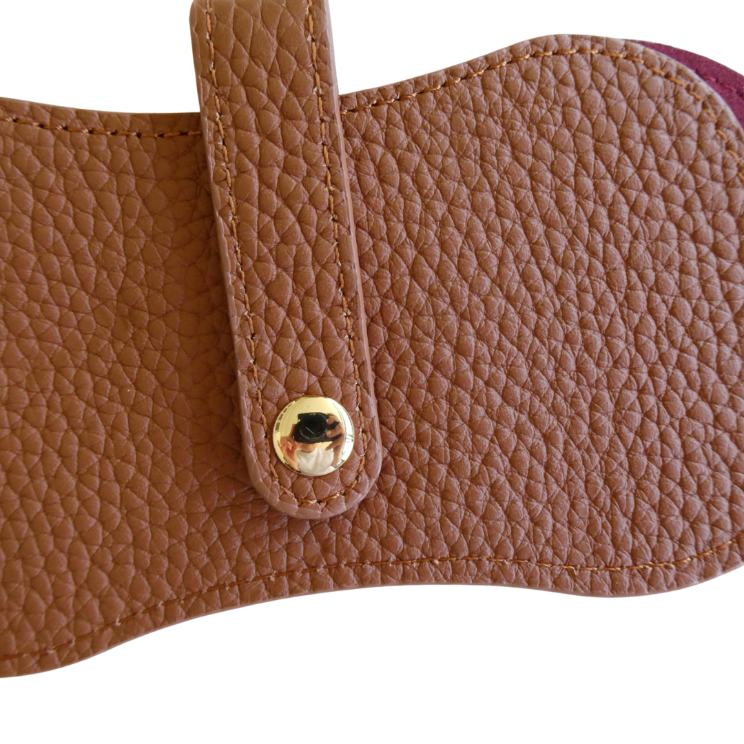 Kris Leather Glasses Case, Tan