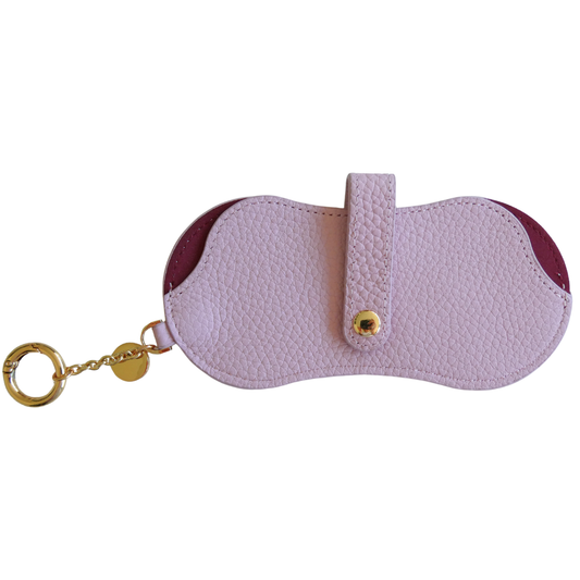 Kris Leather Glasses Case, Candy Pink *2-3 WEEKS FROM ORDER*
