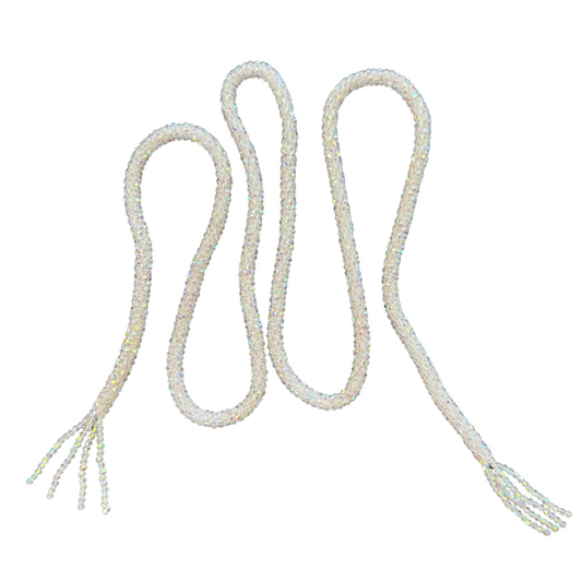 Marg Wrap Beaded Necklace / Belt (165cm),White