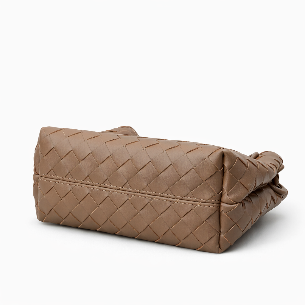DEMI Mini Weave Bag, Mocha *Early-March Delivery*