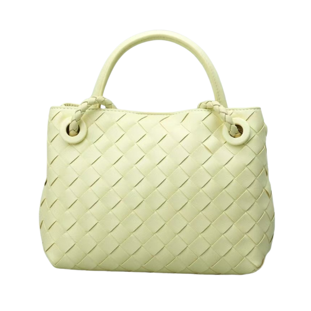 DEMI Mini Weave Bag, Lemon