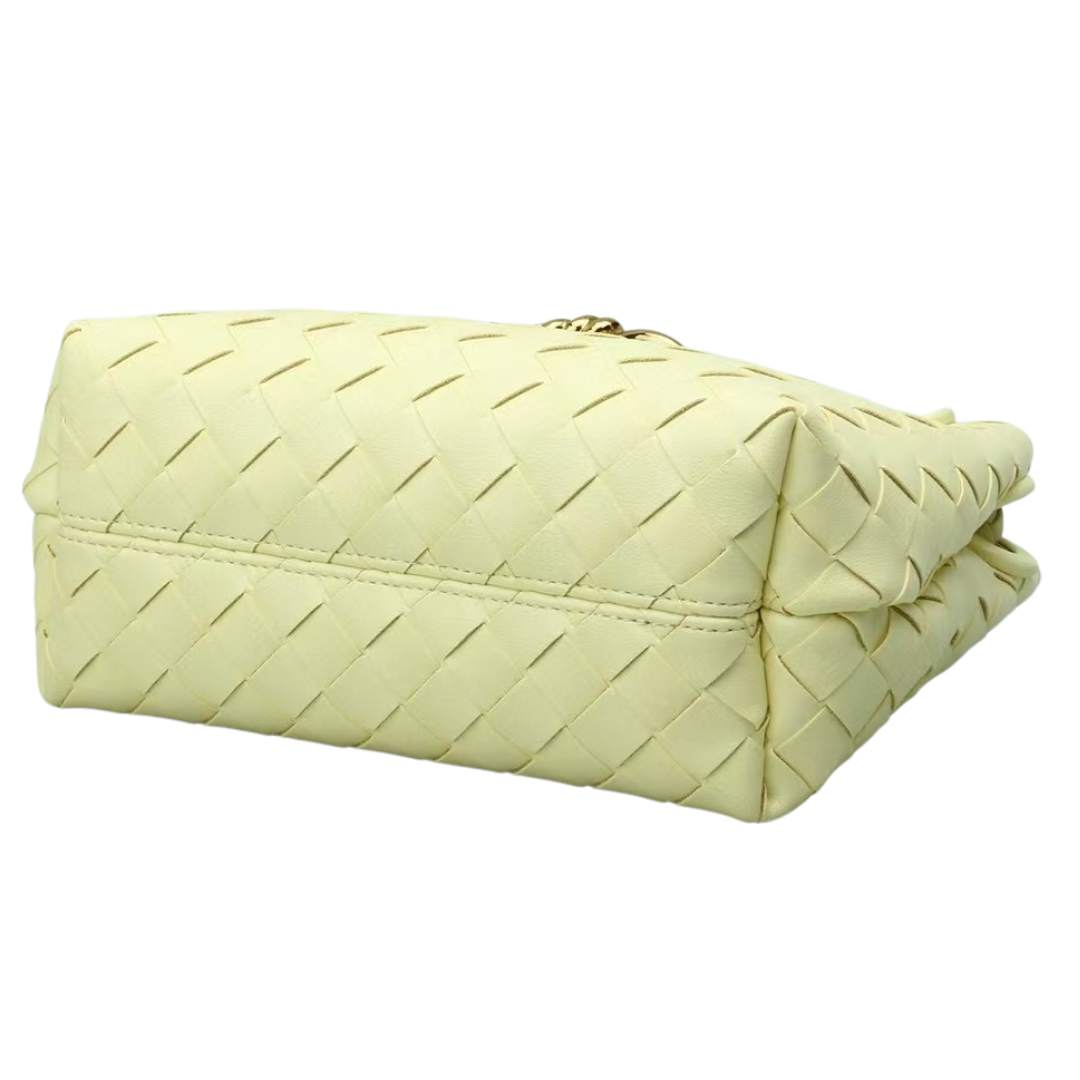DEMI Mini Weave Bag, Lemon