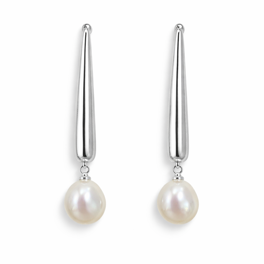 090 Silver Pearl Drops