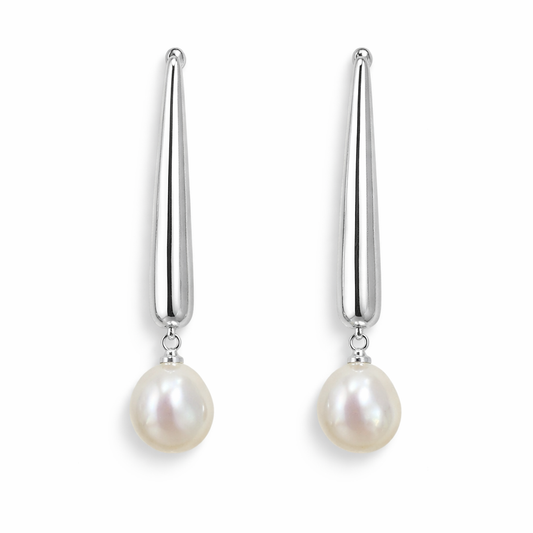 090 Silver Pearl Drops
