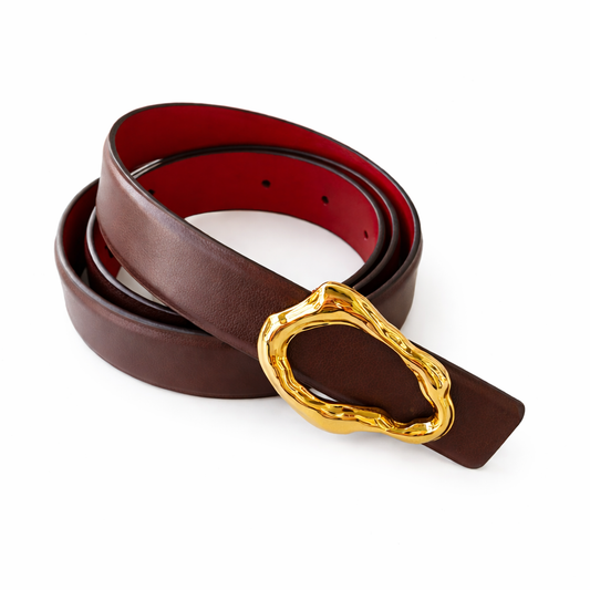 GRACE Burgundy / Red Reversible Belt