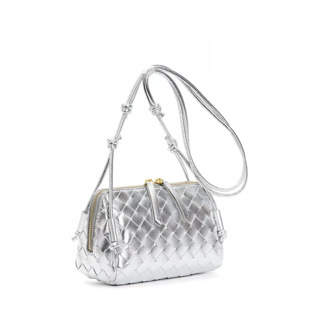 PETRA Triangle Crossbody Bag, Silver *MID-JULY*