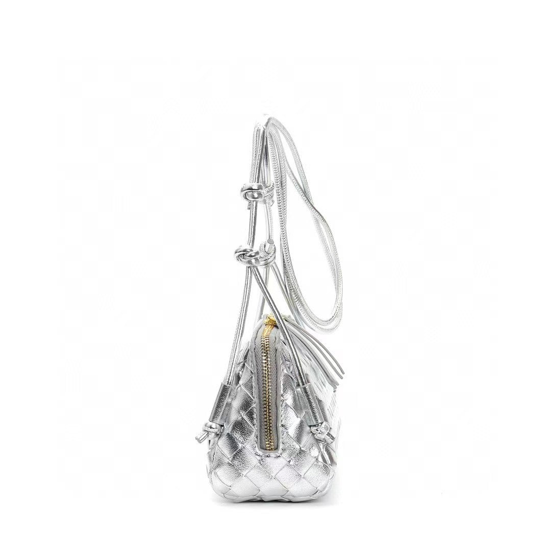 PETRA Triangle Crossbody Bag, Silver *MID-JULY*