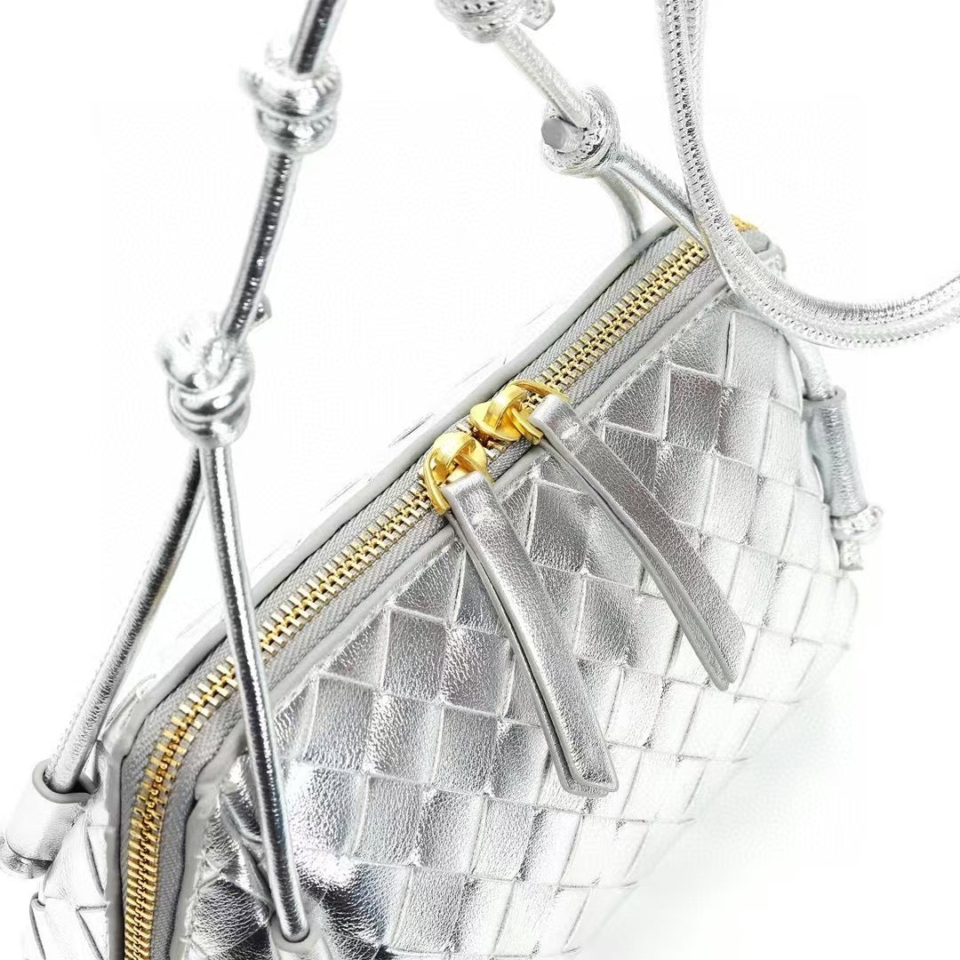 PETRA Triangle Crossbody Bag, Silver *MID-JULY*
