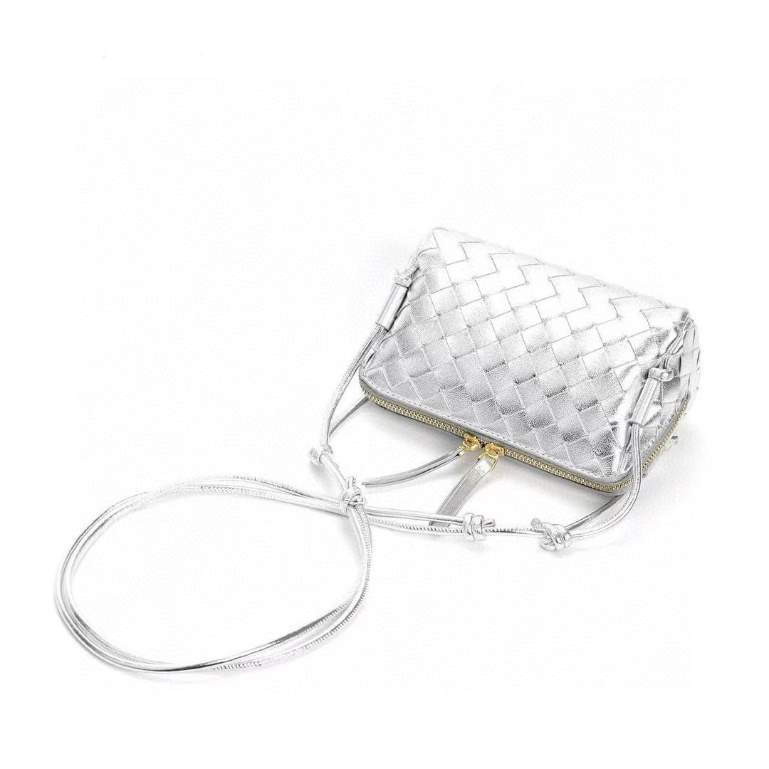 PETRA Triangle Crossbody Bag, Silver *MID-JULY*