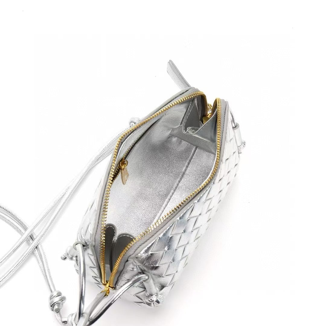 PETRA Triangle Crossbody Bag, Silver *MID-JULY*