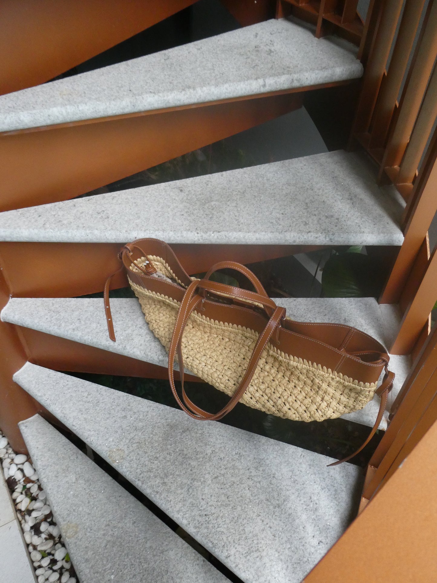 JENNY Raffia / Cognac Tote Bag *LATE-SEPT*