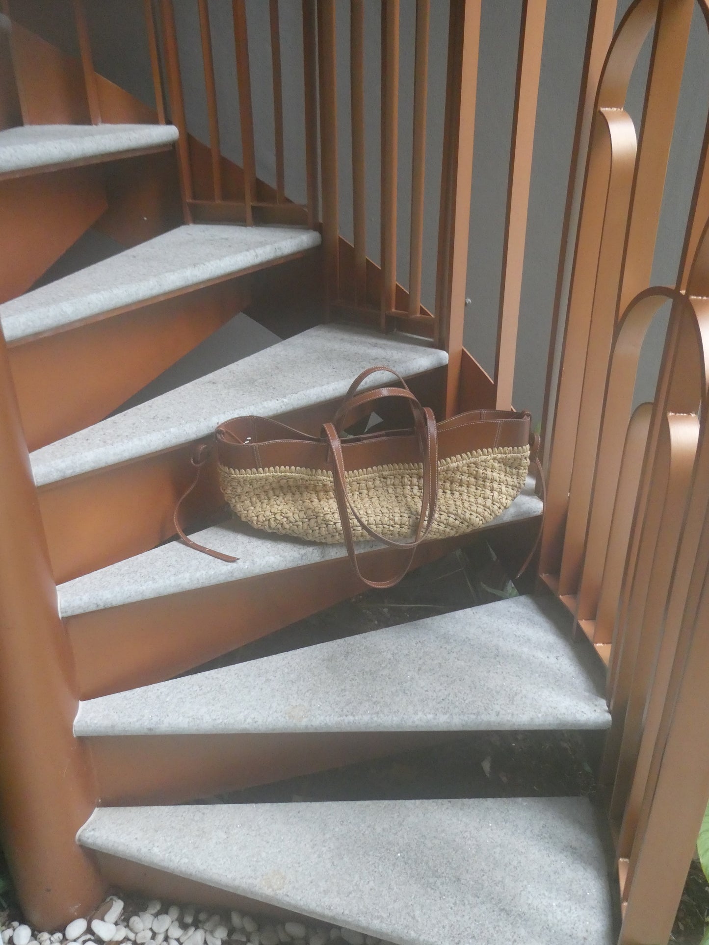 JENNY Raffia / Cognac Tote Bag *LATE-SEPT*