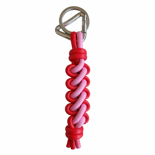 No.3 Keychain, Red/Pink