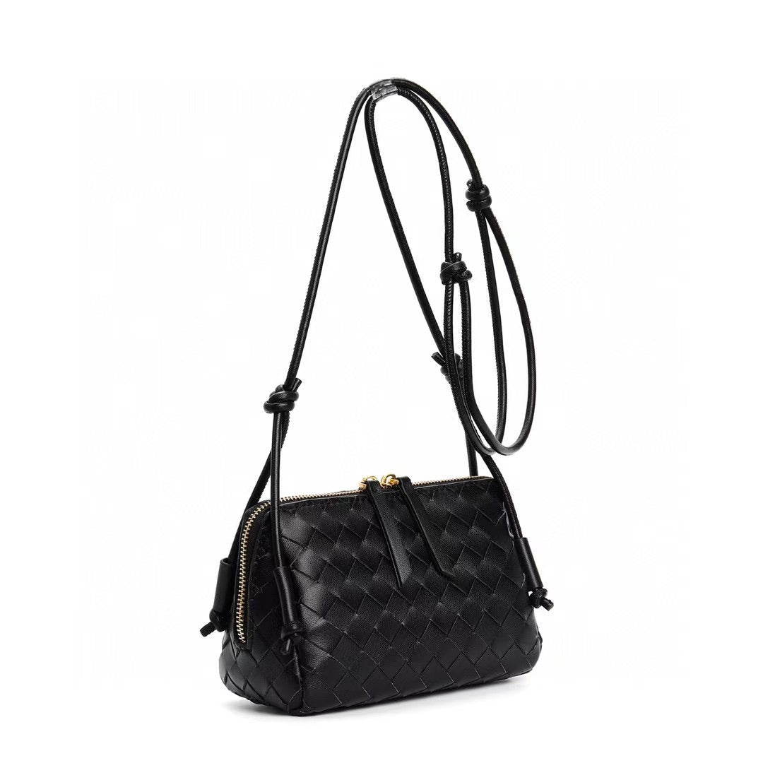 PETRA Triangle Crossbody Bag, Black