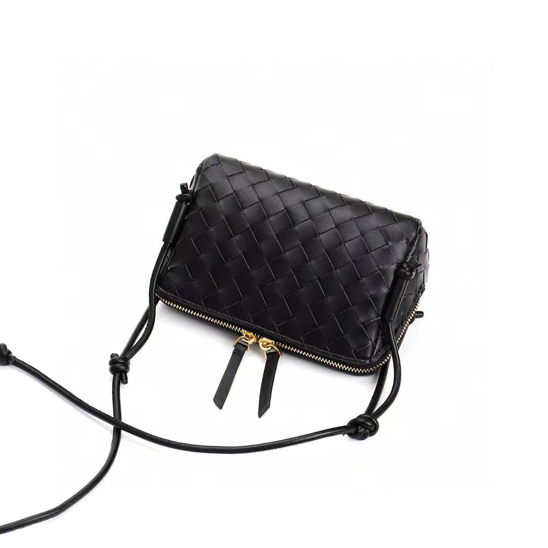PETRA Triangle Crossbody Bag, Black