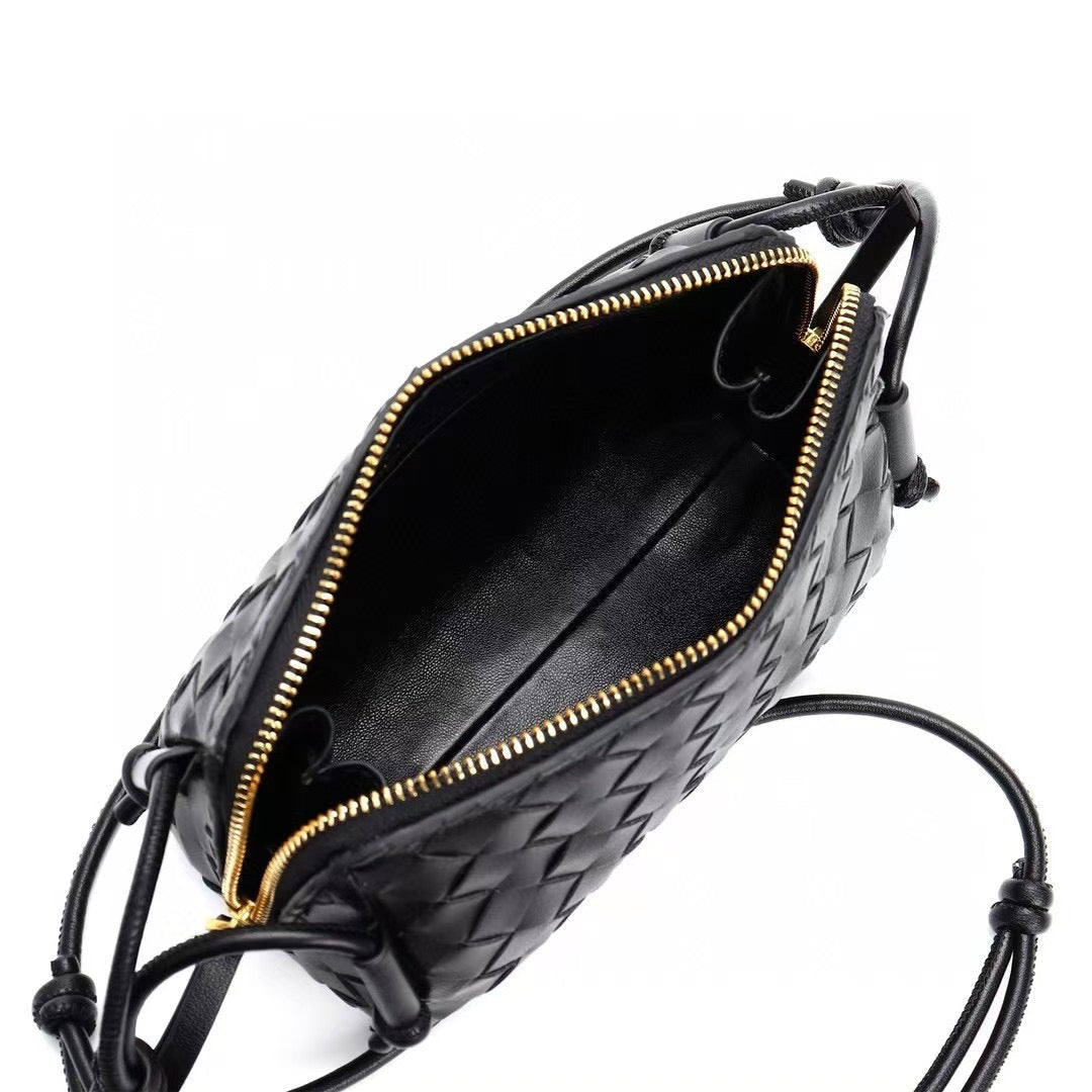PETRA Triangle Crossbody Bag, Black
