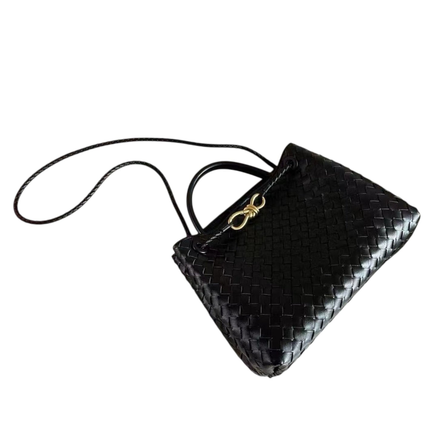 PL (Small), Black Leather *Gold Hardware*