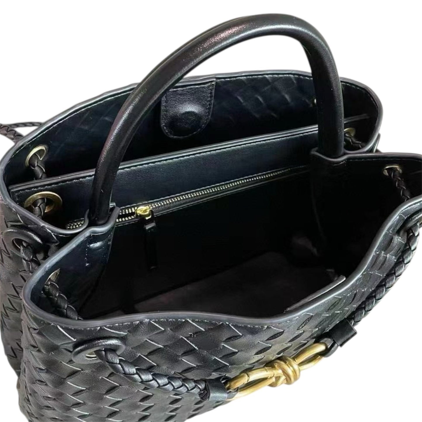 PL (Small), Black Leather