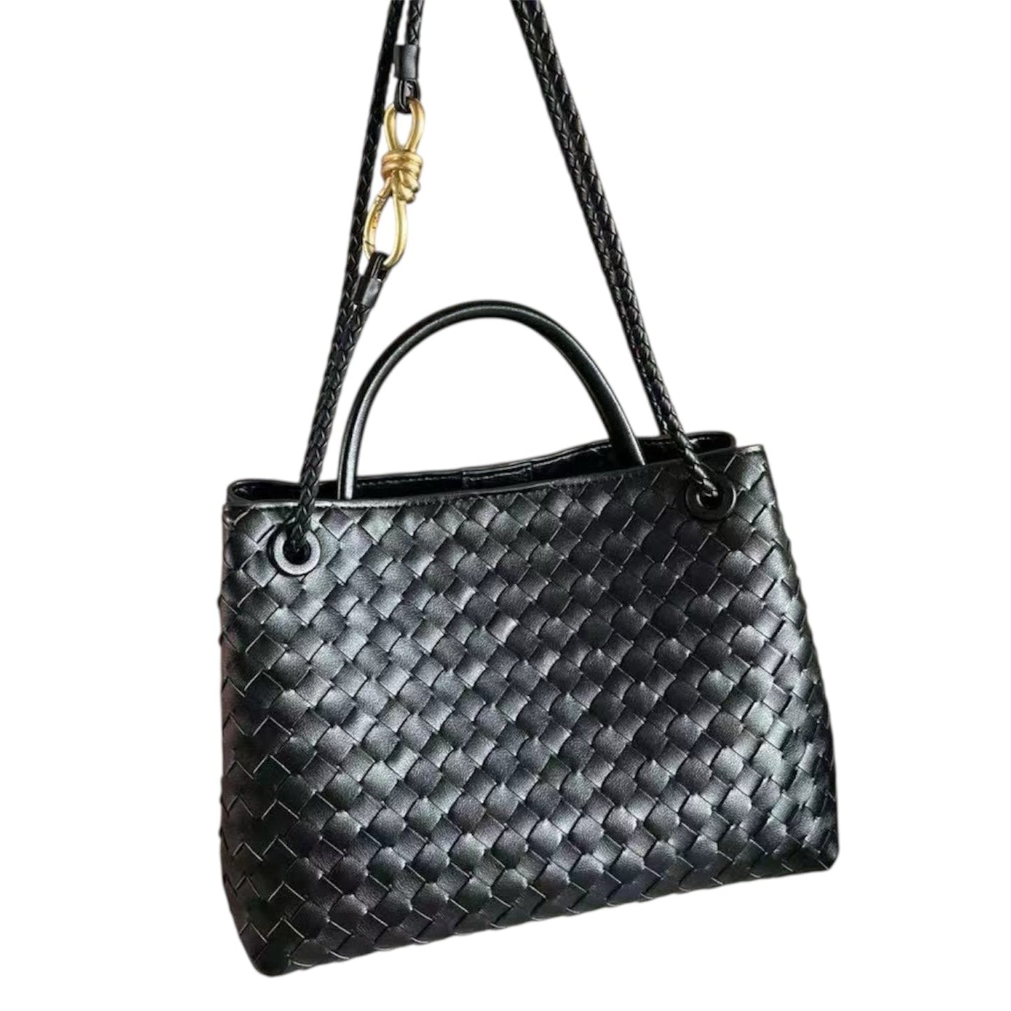 PL (Small), Black Leather *Gold Hardware*