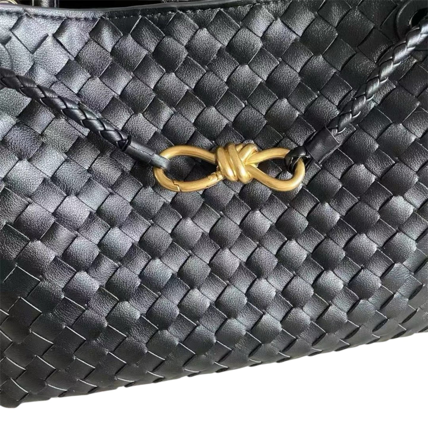 PL (Small), Black Leather *Gold Hardware*