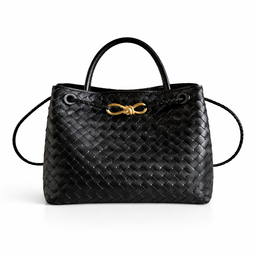 PL (Small), Black Leather *Gold Hardware*