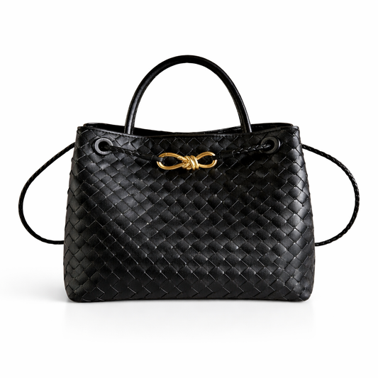 PL (Small), Black Leather *Gold Hardware*