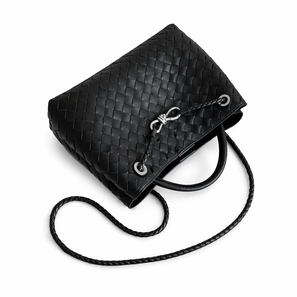 PL (Small), Black Leather *Silver Hardware* - *Early-March Delivery*