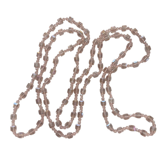 0006 Beaded Long Necklace, Floss