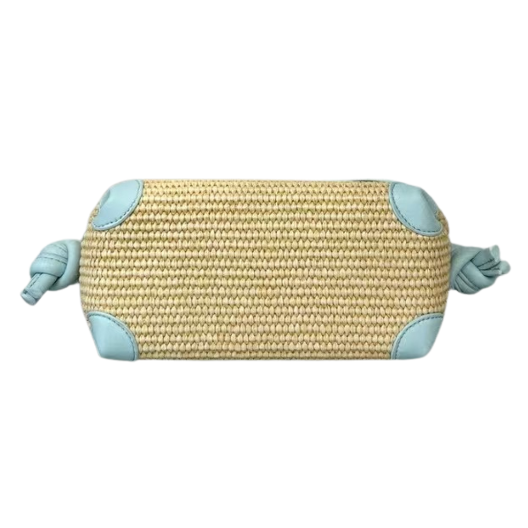 TAYLOR, Raffia Multi-Way Bag in Sky Blue
